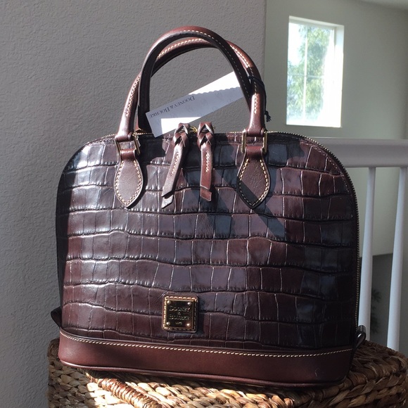✨NEW✨Dooney & Bourke OAKDALE ZIP ZIP Satchel in ESPRESSO/BROWN TMORO - Picture 13 of 16